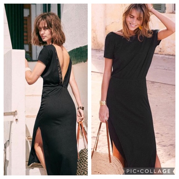 Sezane Dresses & Skirts - Sezane Lucille Robe Dress in Black Medium Brand New with Tag